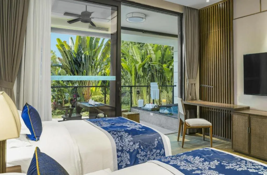 Bed in Country Garden Hot Spring Hotel Huizhou