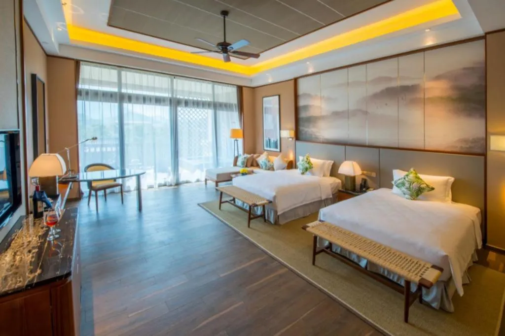 Bed in Country Garden Hot Spring Hotel Huizhou