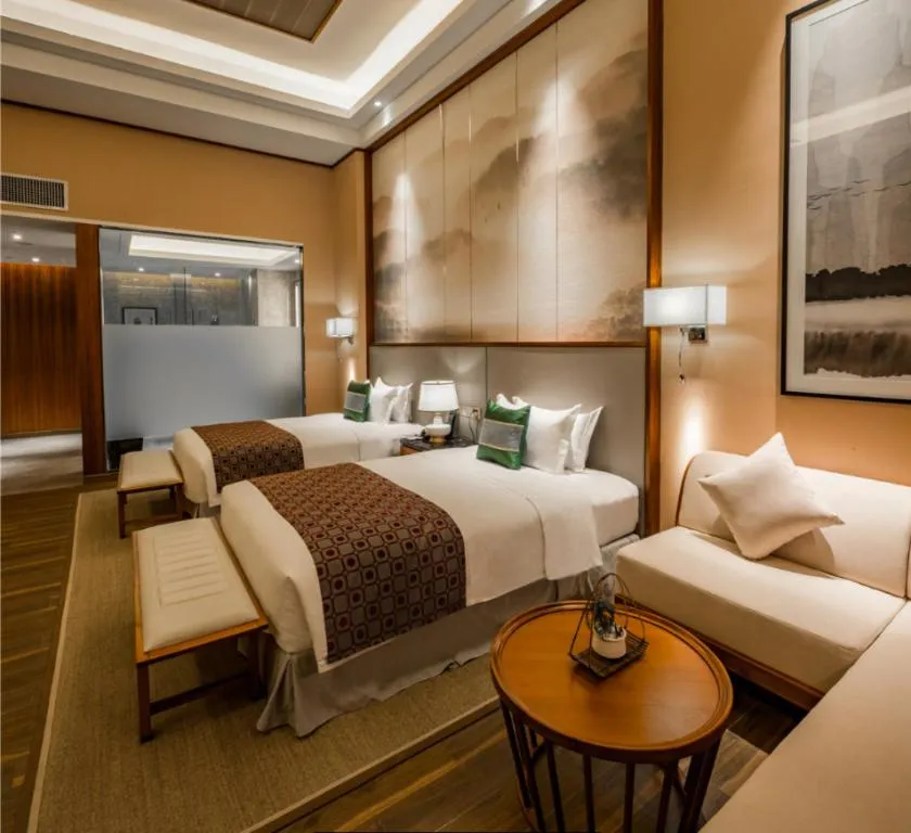 Bed in Country Garden Hot Spring Hotel Huizhou