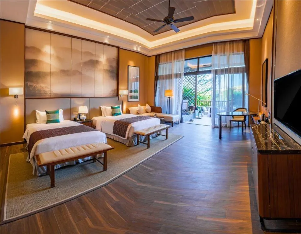 Bed in Country Garden Hot Spring Hotel Huizhou