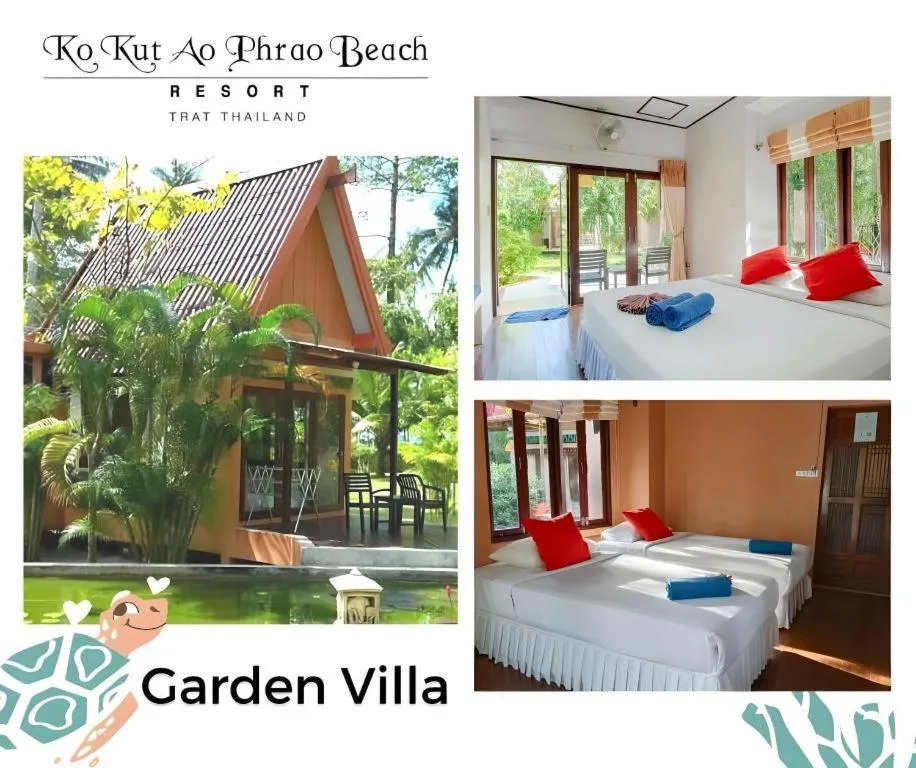 Bed in Ko Kut Ao Phrao Beach Resort