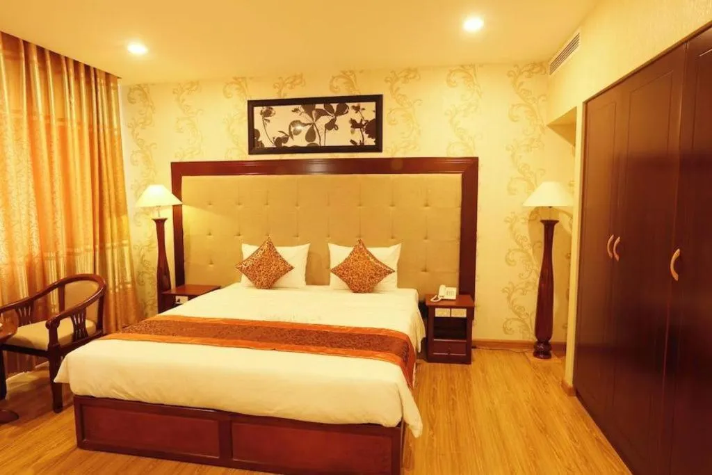 Bed in New Palace Bac Lieu Hotel