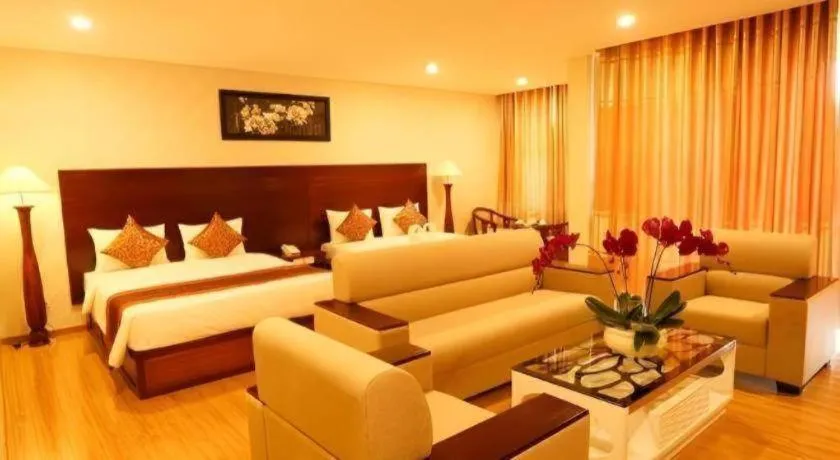 Bed in New Palace Bac Lieu Hotel