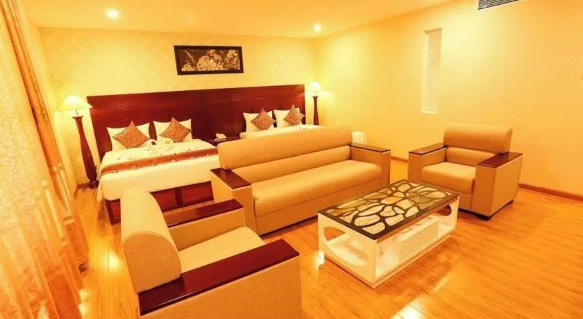 Bed in New Palace Bac Lieu Hotel