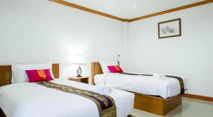 Bed in Thatphanom View Hotel Nakhon