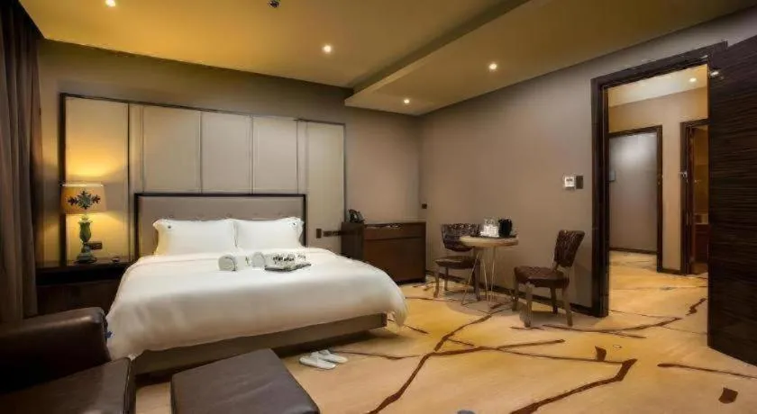 Bed in Lotus Blu Hotel