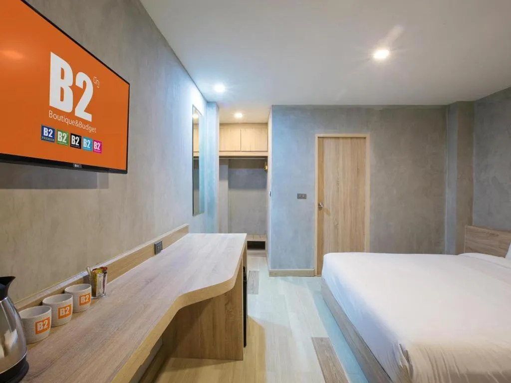 Bed in B2 Buriram Boutique and Budget Hotel