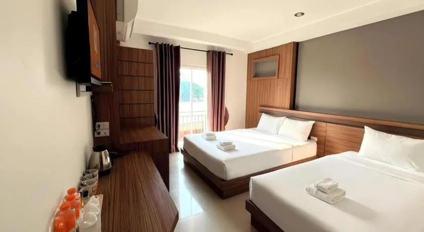 Bed in B2 Buriram Boutique and Budget Hotel