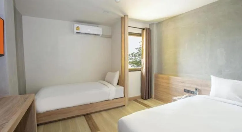 Bed in B2 Buriram Boutique and Budget Hotel