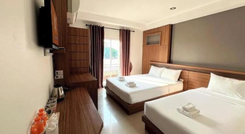 Bed in B2 Buriram Boutique and Budget Hotel