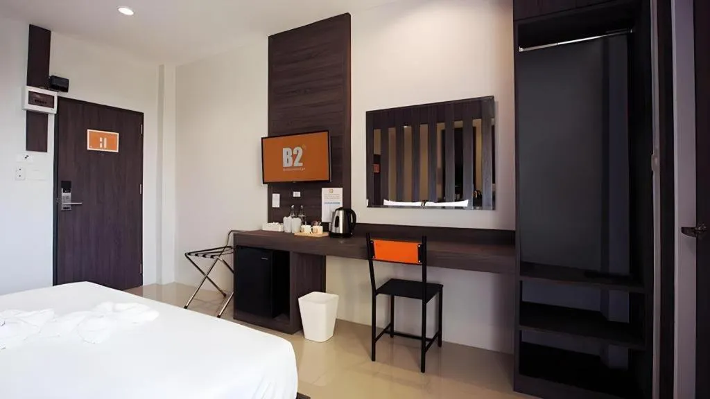 Bed in B2 Buriram Boutique and Budget Hotel