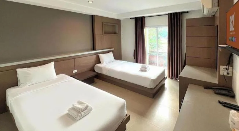 Bed in B2 Buriram Boutique and Budget Hotel