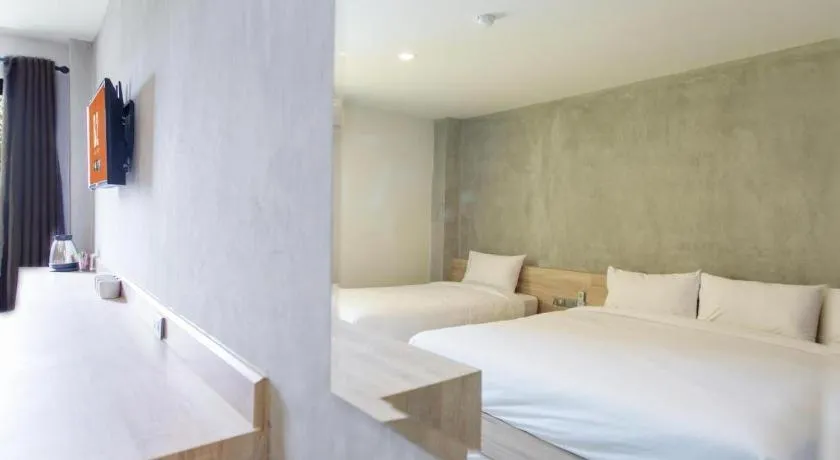 Bed in B2 Buriram Boutique and Budget Hotel