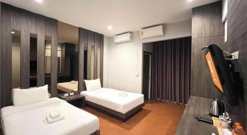 Bed in B2 Buriram Boutique and Budget Hotel