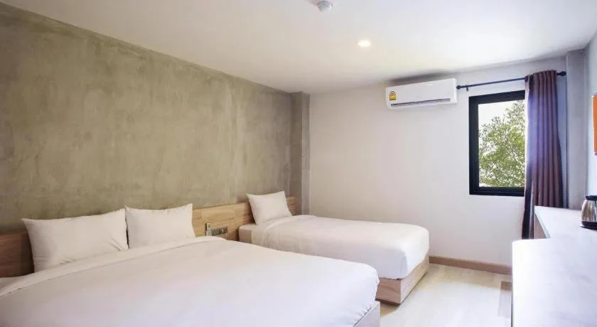 Bed in B2 Buriram Boutique and Budget Hotel
