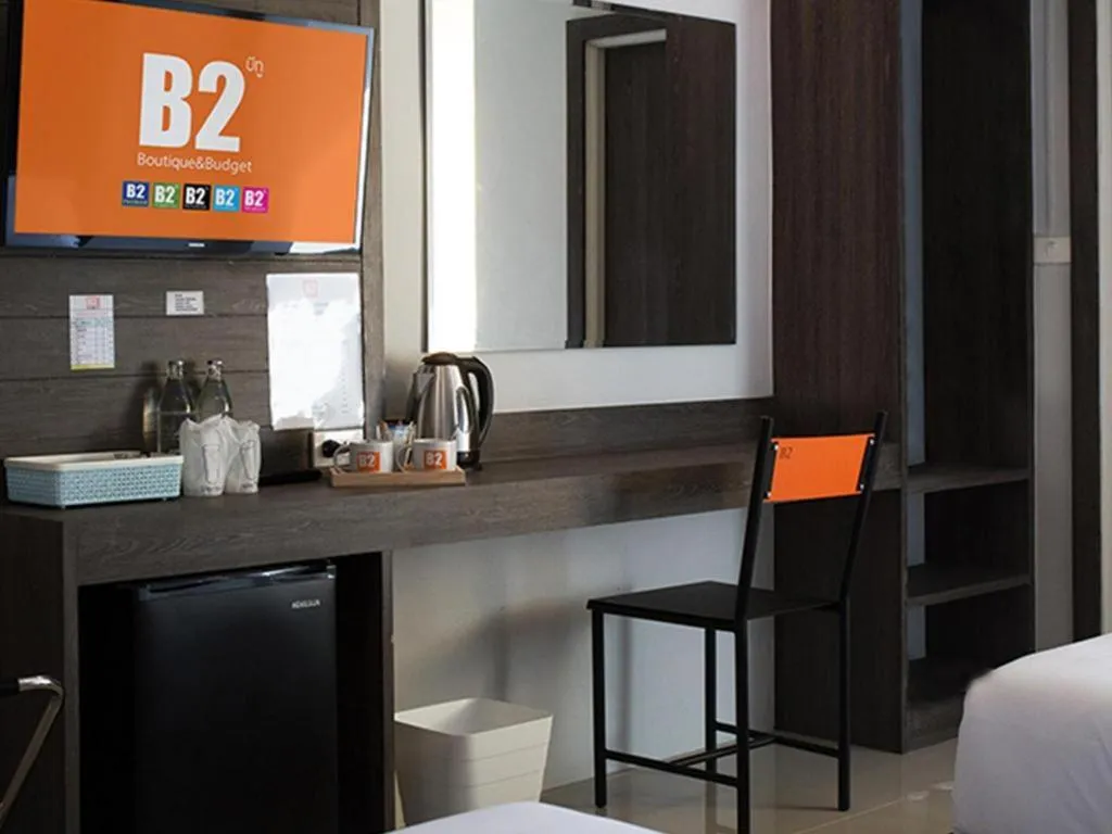 Bed in B2 Buriram Boutique and Budget Hotel