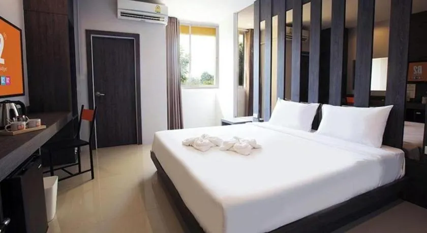 Bed in B2 Buriram Boutique and Budget Hotel