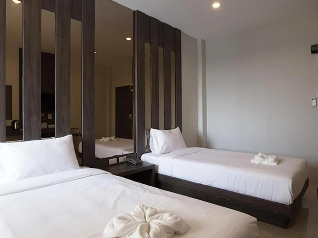 Bed in B2 Buriram Boutique and Budget Hotel