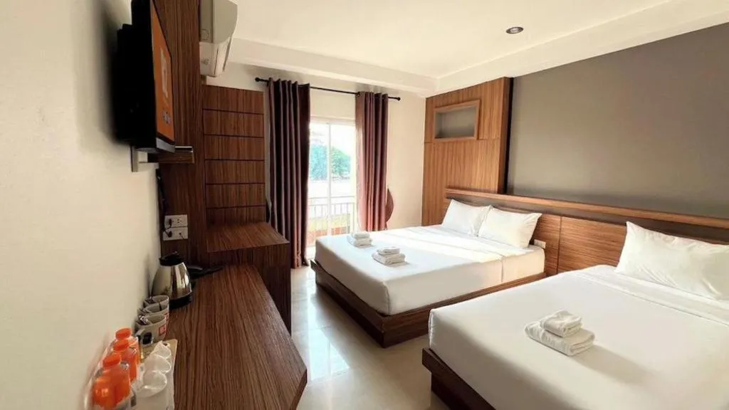 Bed in B2 Buriram Boutique and Budget Hotel