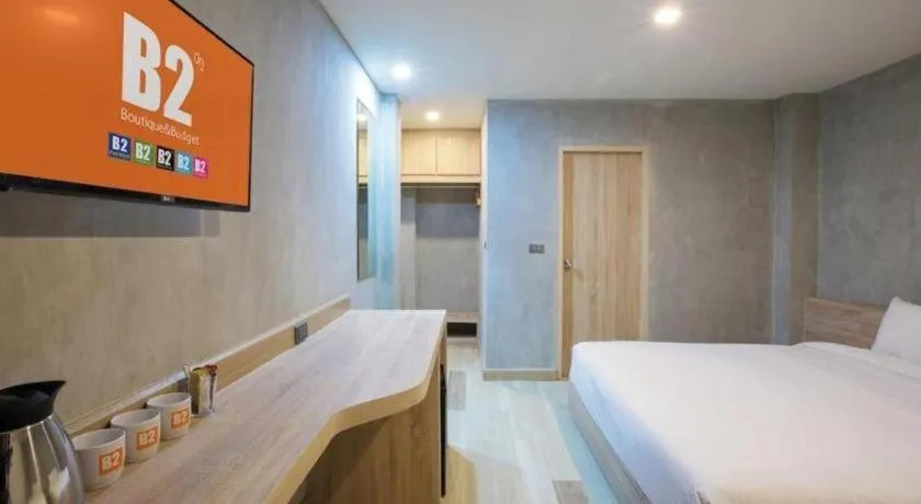 Bed in B2 Buriram Boutique and Budget Hotel