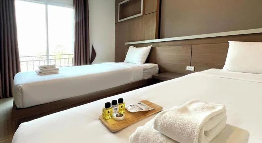 Bed in B2 Buriram Boutique and Budget Hotel