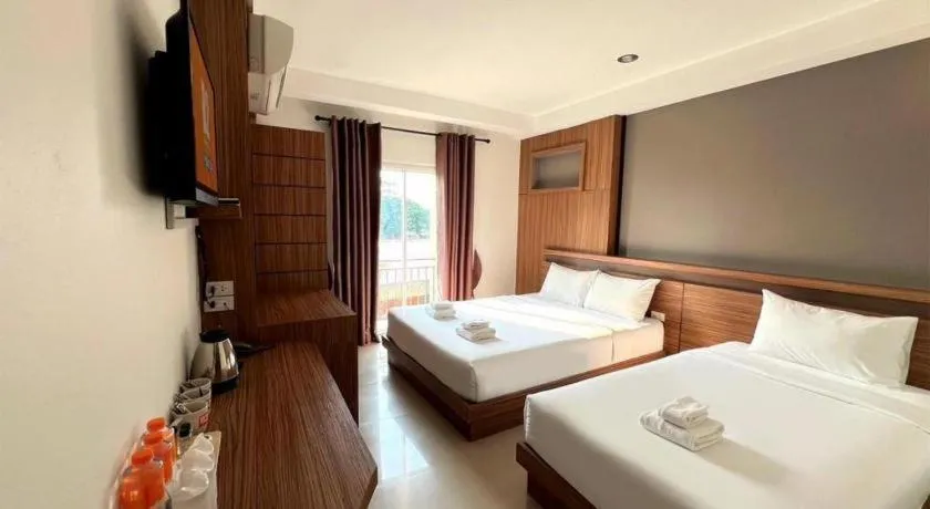 Bed in B2 Buriram Boutique and Budget Hotel