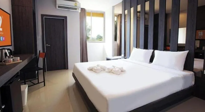 Bed in B2 Buriram Boutique and Budget Hotel