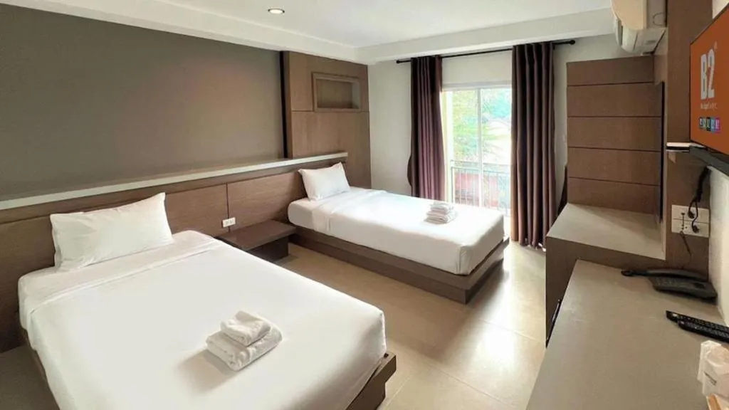 Bed in B2 Buriram Boutique and Budget Hotel