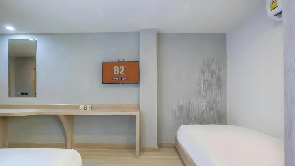 Bed in B2 Buriram Boutique and Budget Hotel