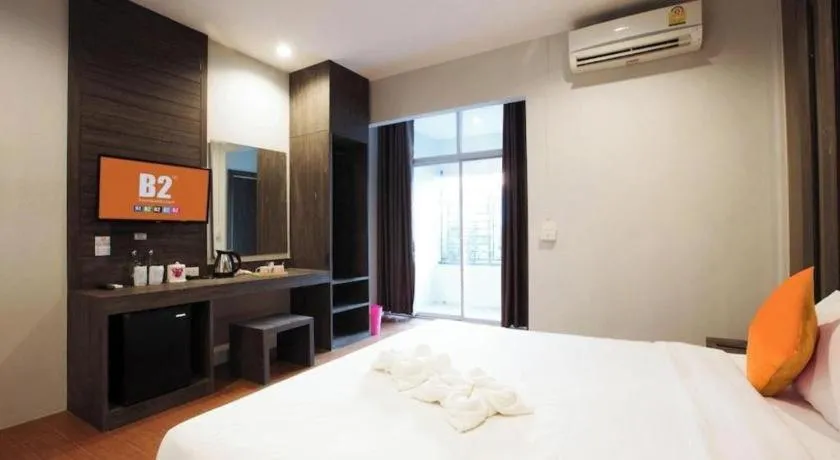 Bed in B2 Buriram Boutique and Budget Hotel