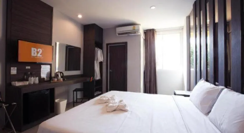 Bed in B2 Buriram Boutique and Budget Hotel