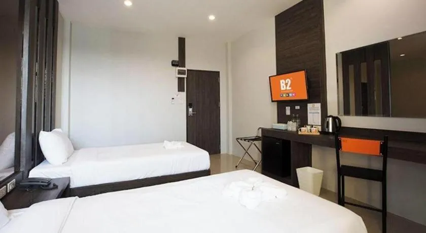 Bed in B2 Buriram Boutique and Budget Hotel