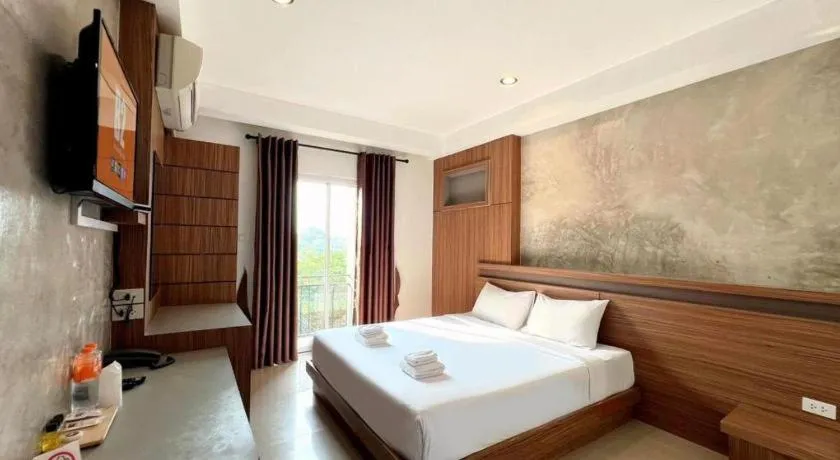 Bed in B2 Buriram Boutique and Budget Hotel