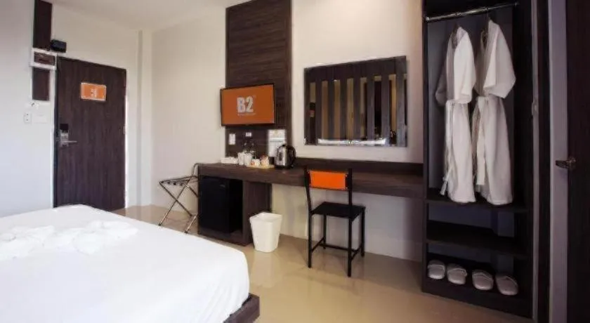 Bed in B2 Buriram Boutique and Budget Hotel