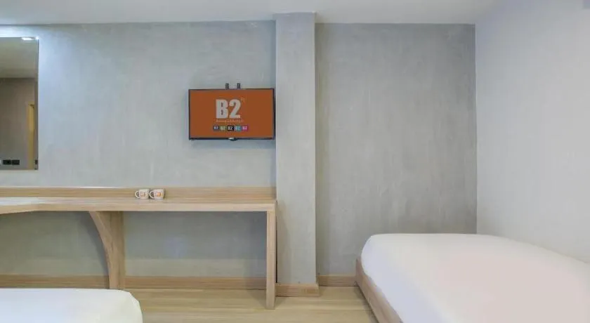 Bed in B2 Buriram Boutique and Budget Hotel