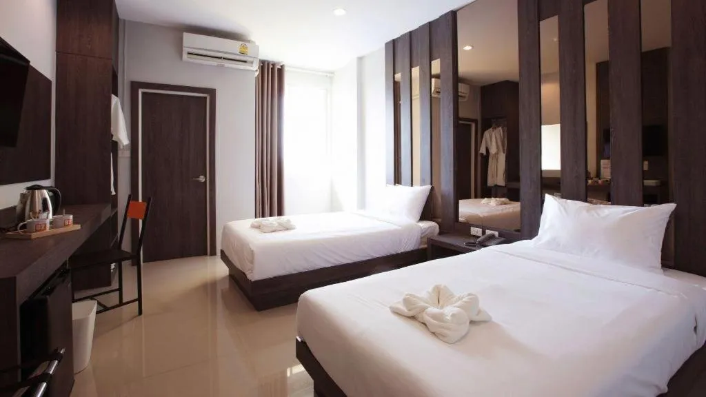 Bed in B2 Buriram Boutique and Budget Hotel