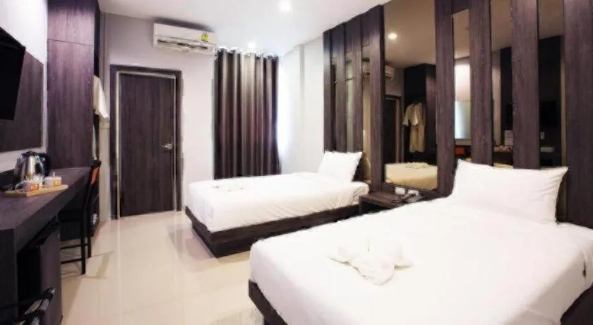 Bed in B2 Buriram Boutique and Budget Hotel