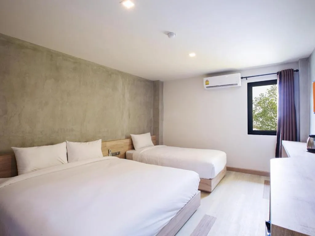 Bed in B2 Buriram Boutique and Budget Hotel