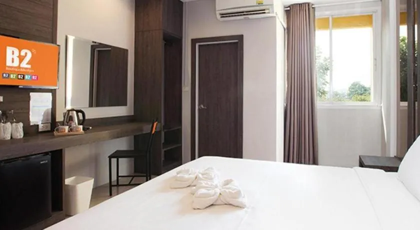 Bed in B2 Buriram Boutique and Budget Hotel