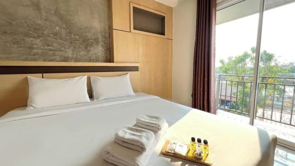 Bed in B2 Buriram Boutique and Budget Hotel