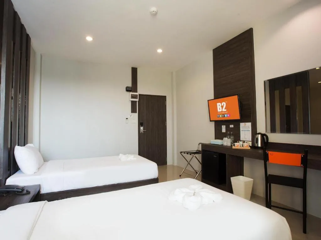 Bed in B2 Buriram Boutique and Budget Hotel