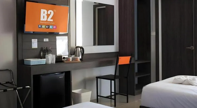 Bed in B2 Buriram Boutique and Budget Hotel