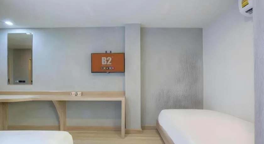 Bed in B2 Buriram Boutique and Budget Hotel