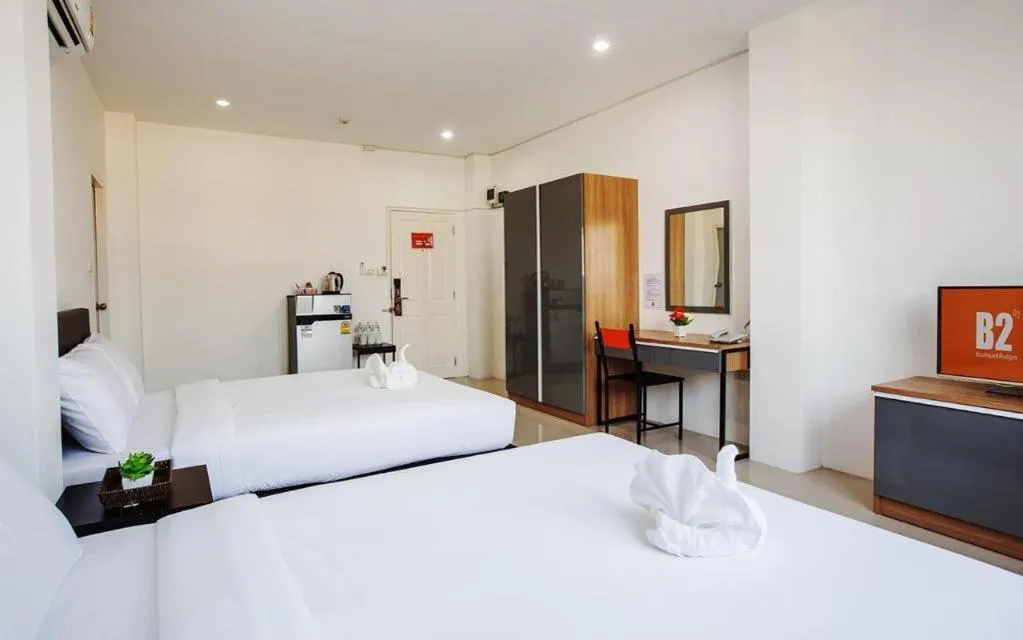 Bed in B2 Korat Boutique and Budget Hotel