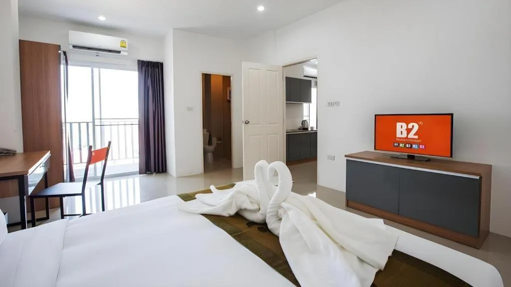Bed in B2 Korat Boutique and Budget Hotel