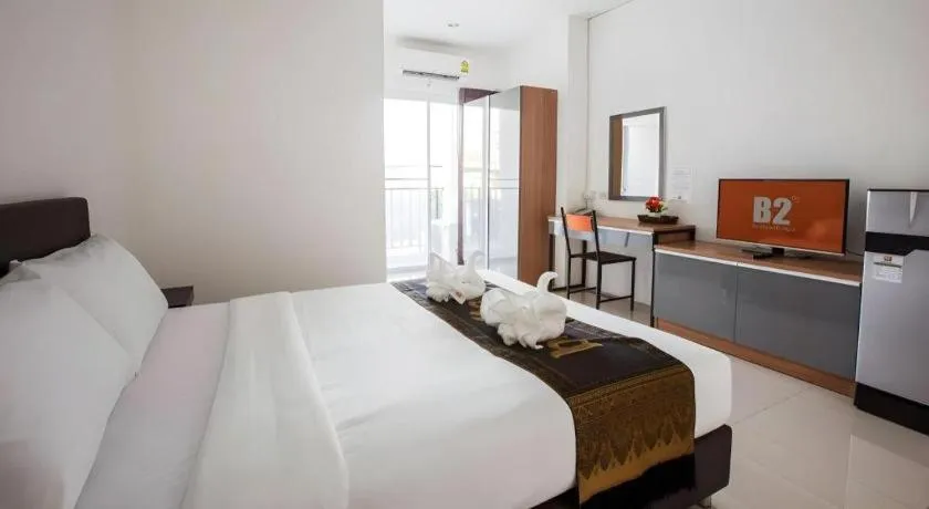 Bed in B2 Korat Boutique and Budget Hotel