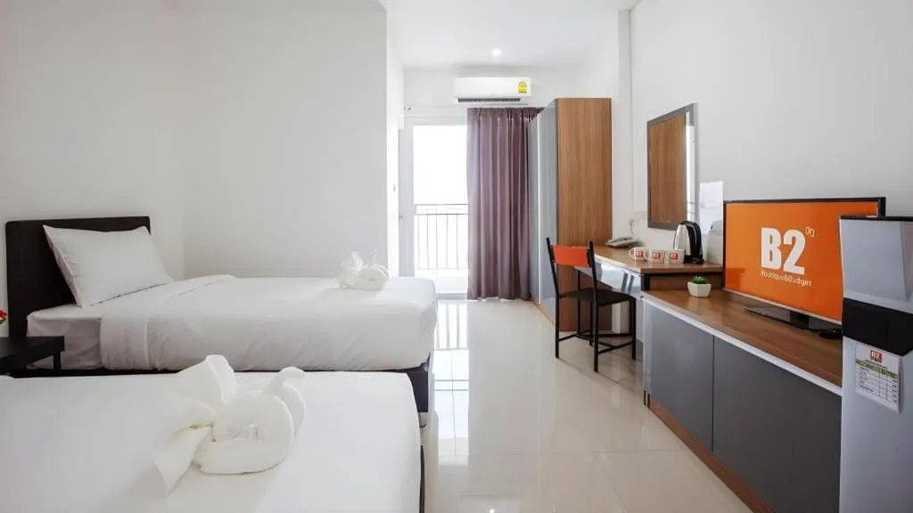 Bed in B2 Korat Boutique and Budget Hotel