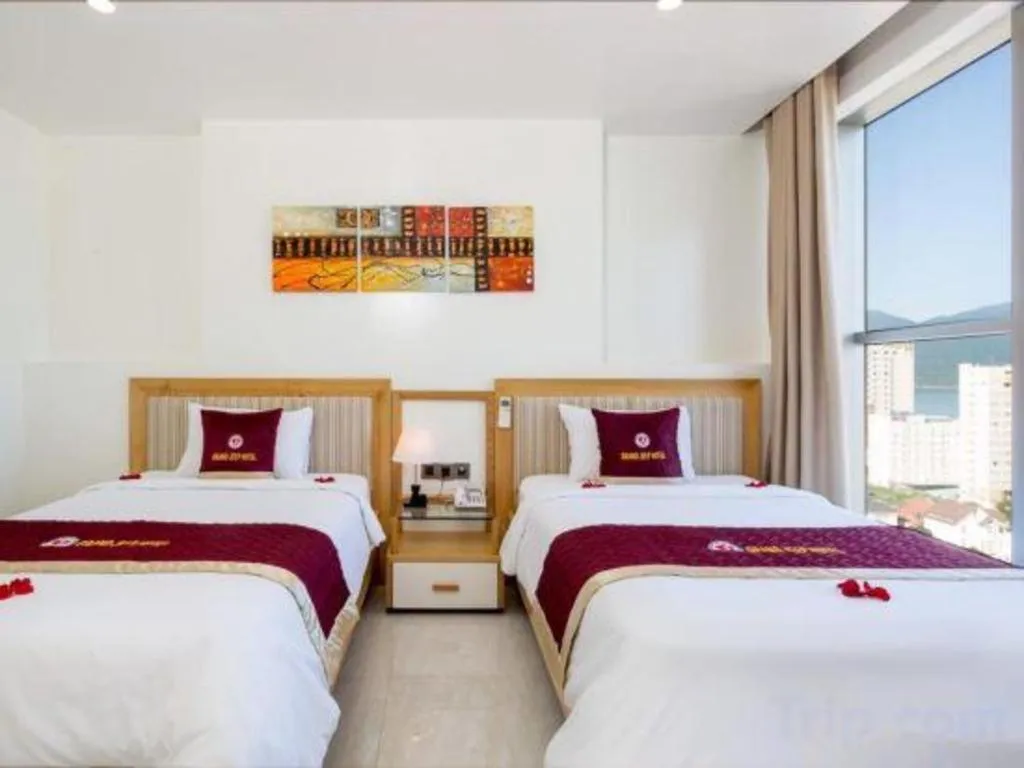 Bed in Grand Jeep Hotel Danang