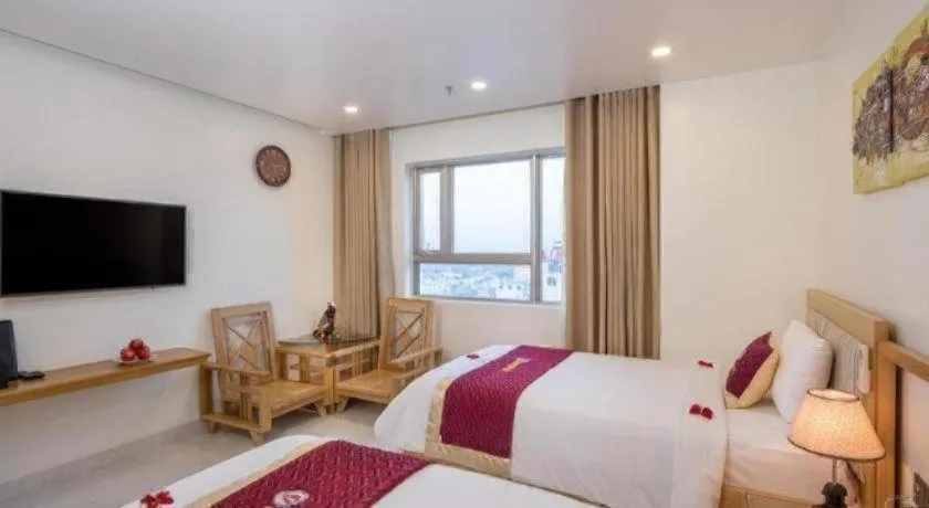 Bed in Grand Jeep Hotel Danang