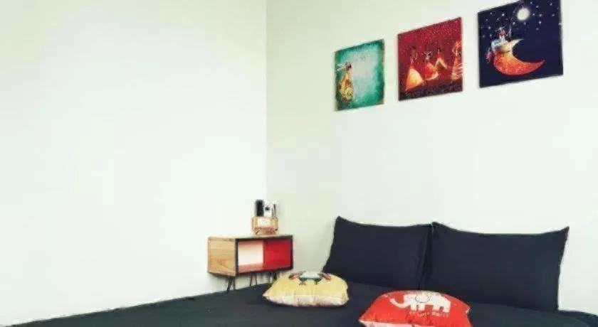 Bed in Birdnests Hotel